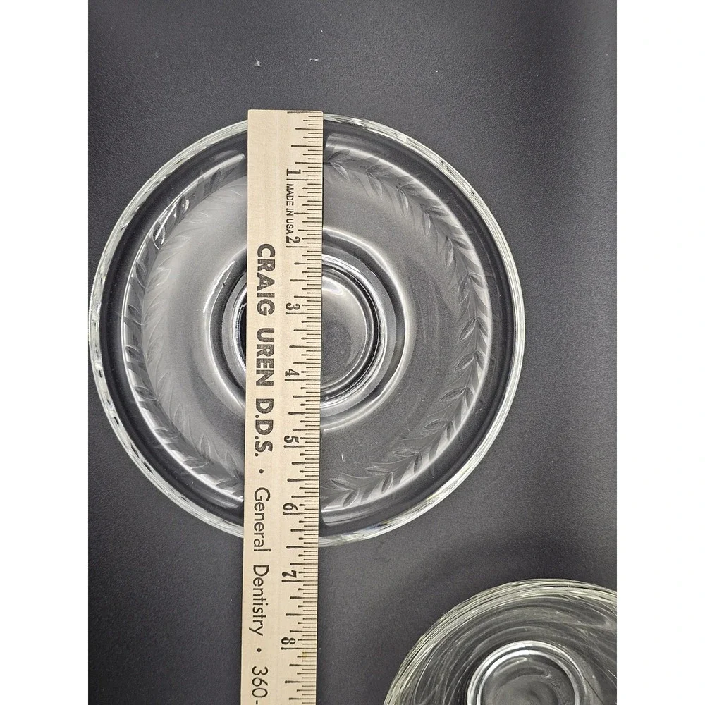 Fostoria Holly Mayonnaise Bowl 2 Piece Set W/‎ Underplate